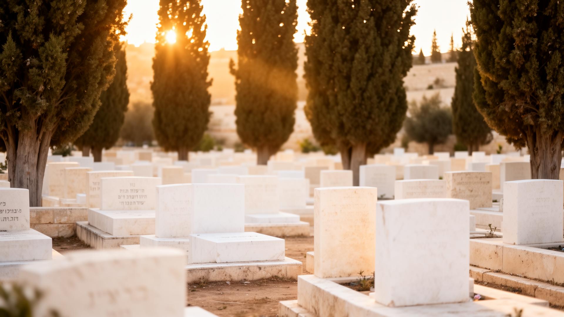 Cemetery at sunrise