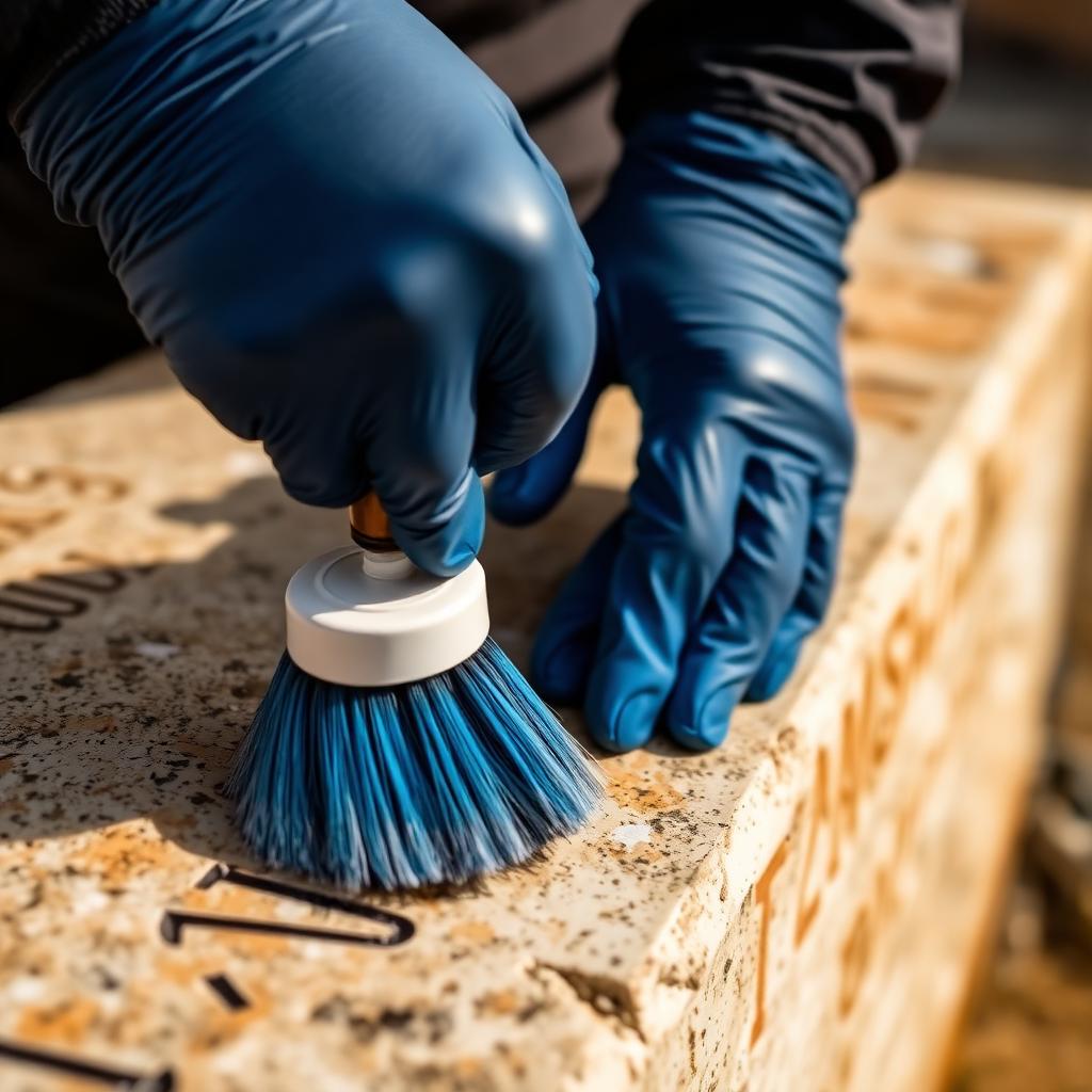 Careful cleaning with a dedicated brush